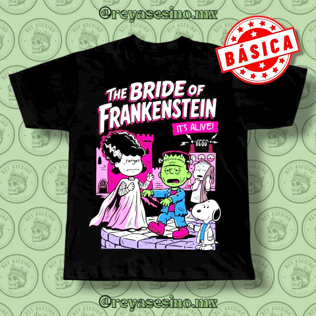 Playera con estilo La Novia de Frankenstein 👰🏻‍♀️ - Rey Asesino