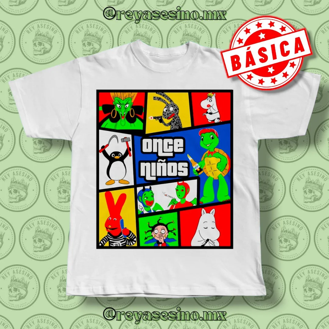 Playera con estilo Once niños 🍺 - Rey Asesino