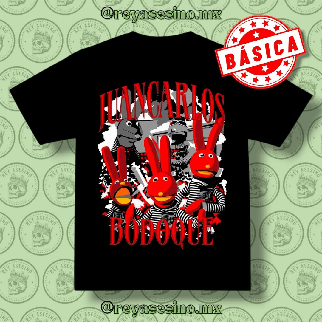 Playera con estilo Juan Carlos Bodoque ♥️ - Rey Asesino